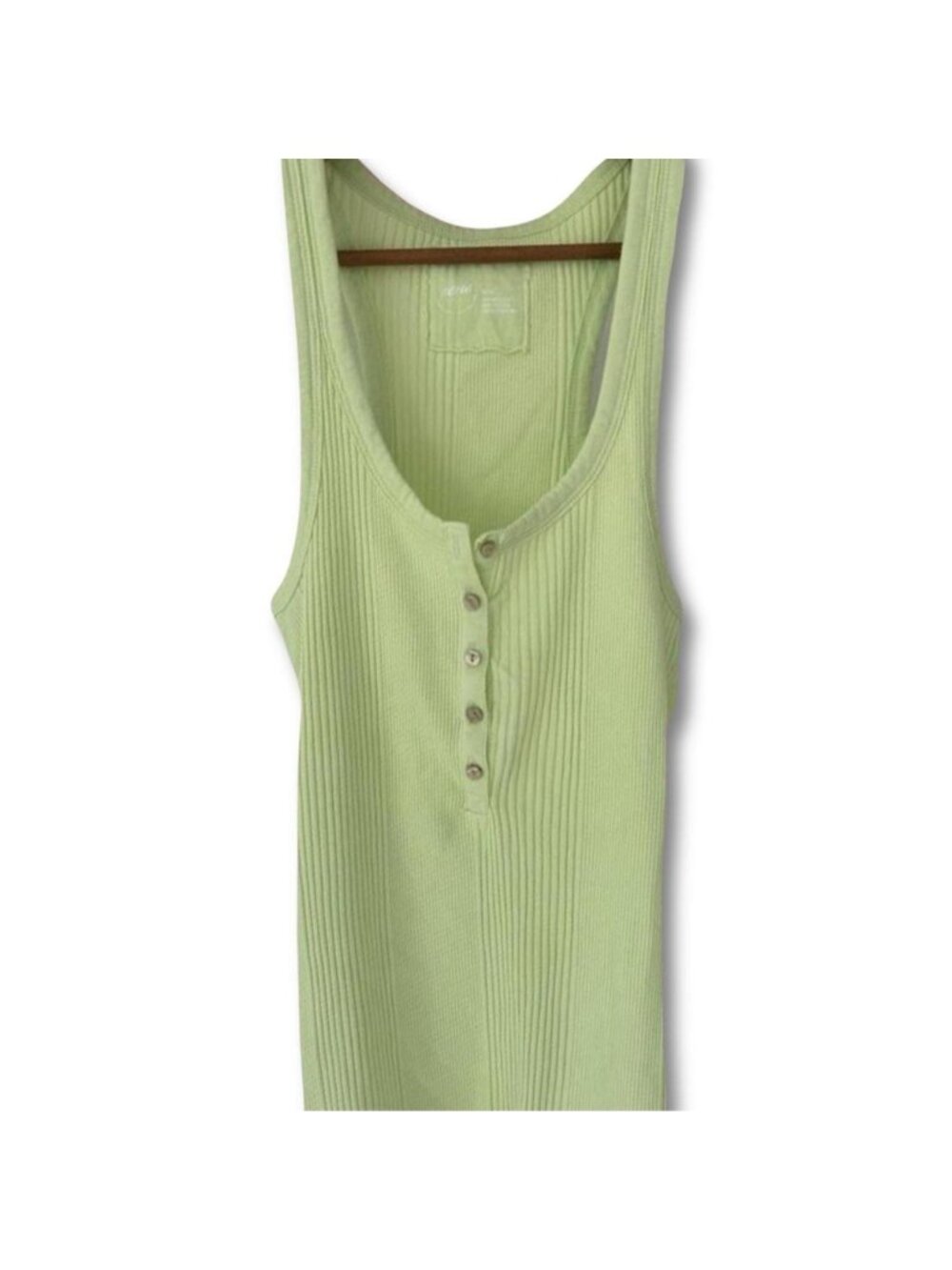 Aerie green ribbed tank top Size M